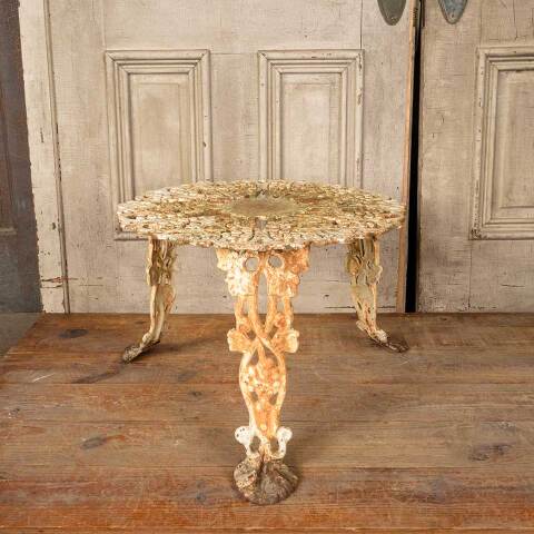 #50774 Vintage Cast Iron Garden Patio Table image 5