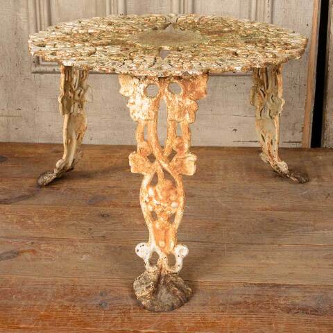 #50774 Vintage Cast Iron Garden Patio Table image 6