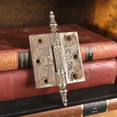 #50872 3" Antique Cast Iron Door Hinge Hardware image 3