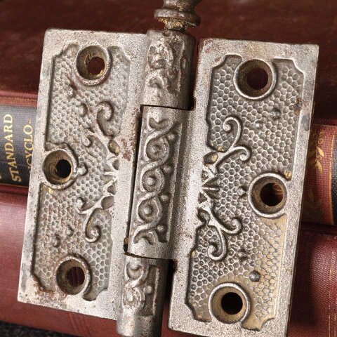 #50872 3" Antique Cast Iron Door Hinge Hardware image 7