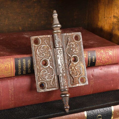 #50874 3" Antique Cast Iron Door Hinge Hardware image 3