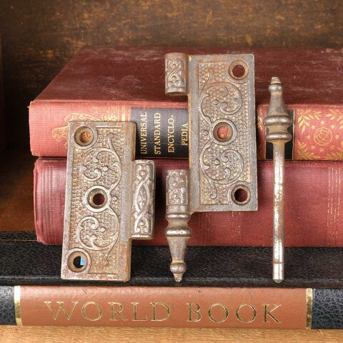 #50874 3" Antique Cast Iron Door Hinge Hardware image 4