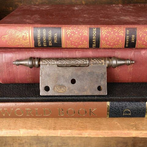 #50874 3" Antique Cast Iron Door Hinge Hardware image 5
