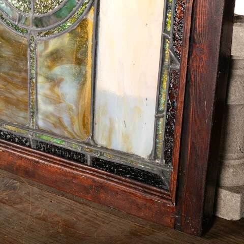 #50891 Salvaged Antique Stained Glass Window image 4