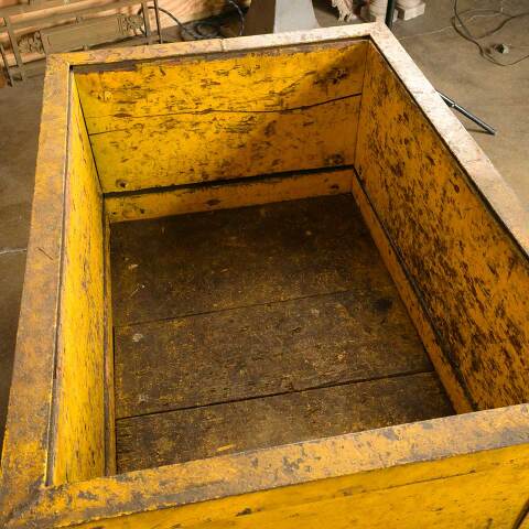 #50913 Antique Rolling Industrial Factory Cart image 3