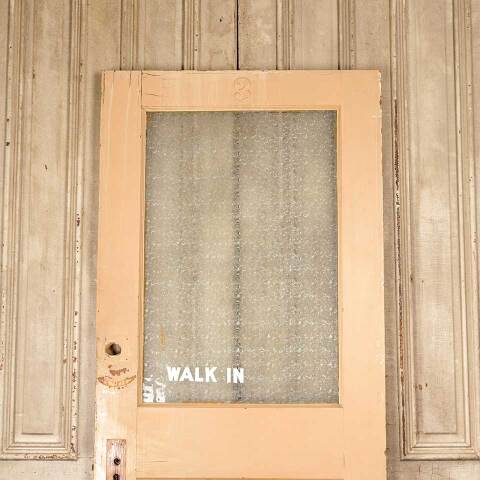 #50928 34x82 Antique Privacy Glass Half-Lite Door image 2