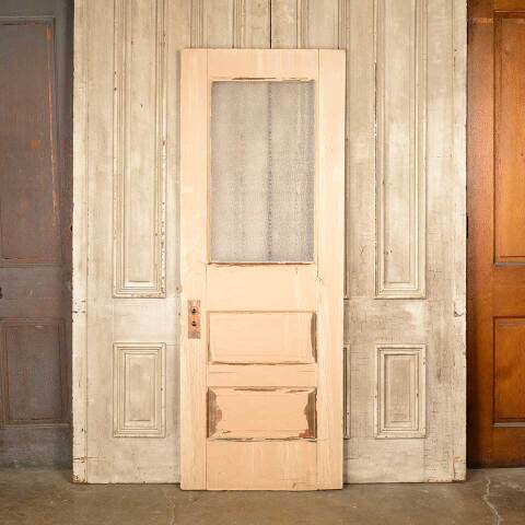 #50931 29x80 Antique Privacy Glass Half-Lite Door image 4