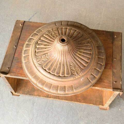 #50964 Antique Cast Iron Floor Lamp Base image 5