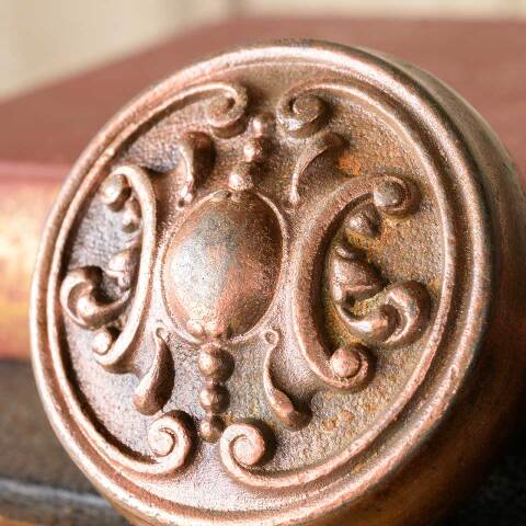 #50984 Antique Reading Reole Cast Iron Doorknob image 5