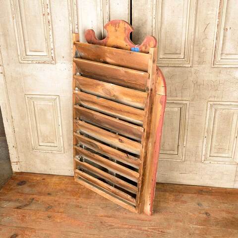 #51016 Salvaged Antique Wood Louvered Barn Vent image 6