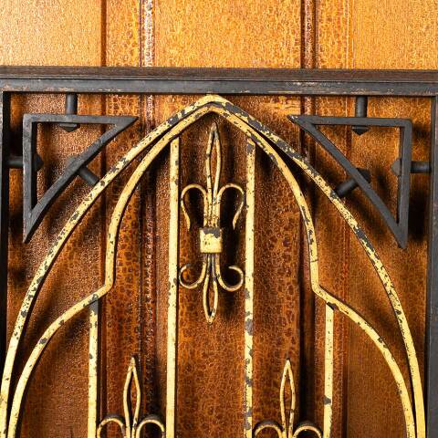 #51035 Antique Painted Cast Iron Church Altar Gate image 3