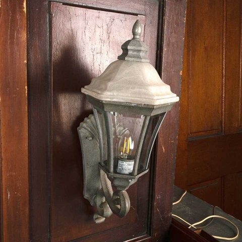#51099 Salvaged Exterior Wall Sconce Light Fixture image 4
