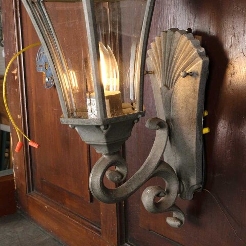 #51099 Salvaged Exterior Wall Sconce Light Fixture image 6