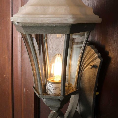 #51099 Salvaged Exterior Wall Sconce Light Fixture image 7