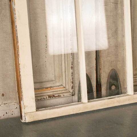 #51122 30x30 Antique Divided 3 Lite Wood Window image 3