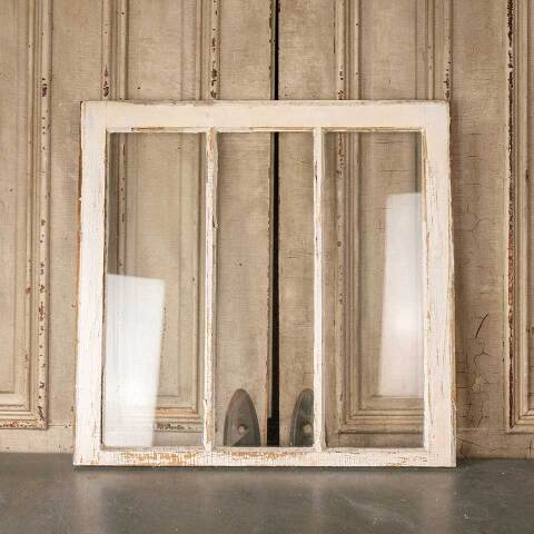 #51122 30x30 Antique Divided 3 Lite Wood Window image 4