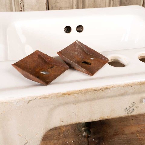 #51145 Salvaged Porcelain Wall Mount Bathroom Sink image 8