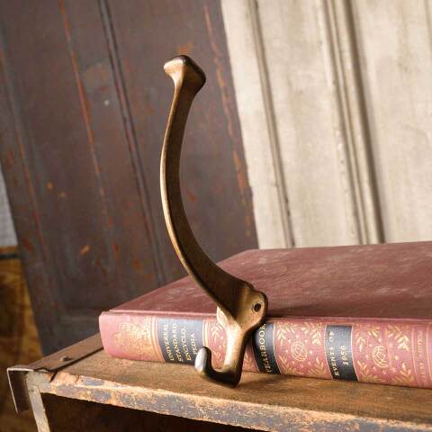 #51186 Salvaged Large Cast Metal Coat & Hat Hook image 3