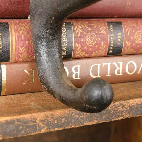 #51188 Salvaged Large Cast Iron Coat & Hat Hook image 3