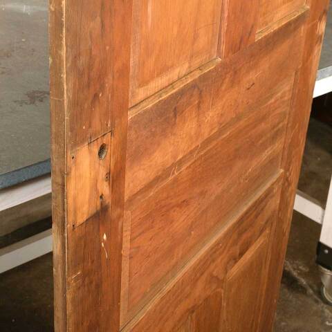 #51191 32x78 Antique 5 Panel Pine Interior Door image 4