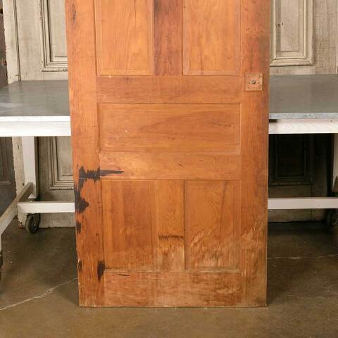 #51191 32x78 Antique 5 Panel Pine Interior Door image 7