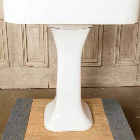 #51219 Antique Cast Iron Pedestal Bathroom Sink image 3