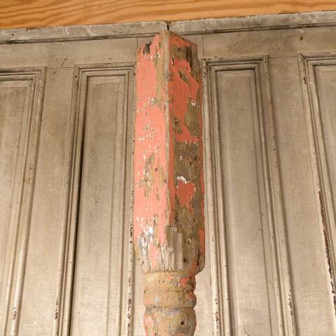 #51228 Salvage Antique Turned Wood Porch Post image 3
