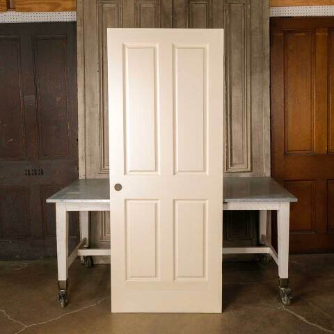 #51261 32x81 Salvaged 4 Panel Wood Interior Door image 4