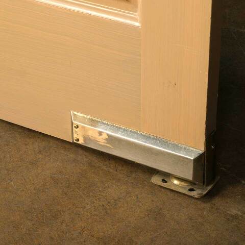 #51265 30x80 Salvaged 4 Panel Wood Swing Door image 8