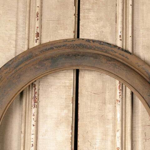 #51284 Antique Arched Top Metal Fireplace Surround image 3