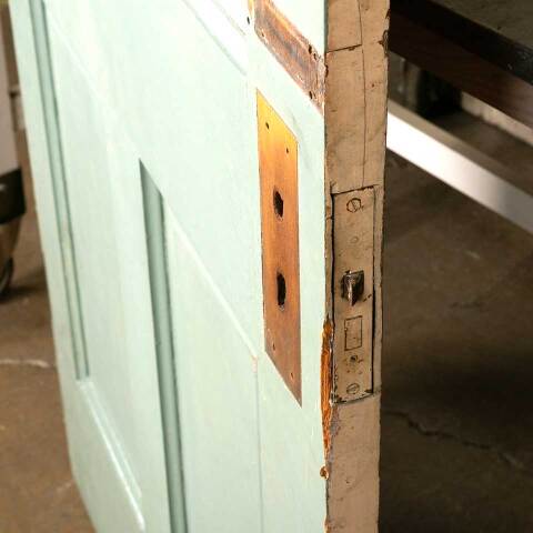 #51288 32x80 Salvaged Antique 4 Panel Interior Door image 7
