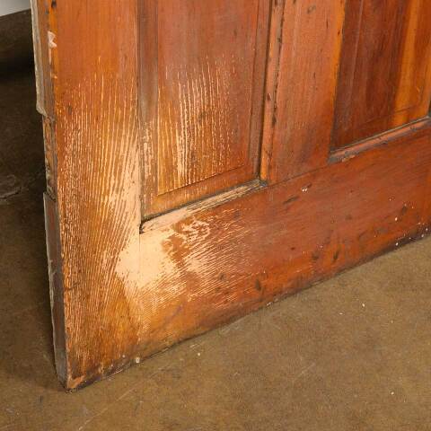 #51291 30x80 Antique 4 Panel Pine Interior Door image 4