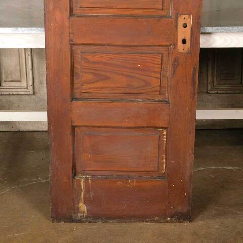 #51294 24x62 Salvaged Antique 4 Panel Interior Door image 3