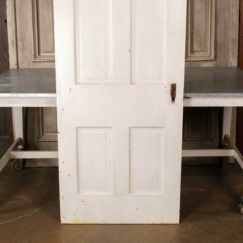#51295 30x77 Salvaged Antique 4 Panel Interior Door image 7