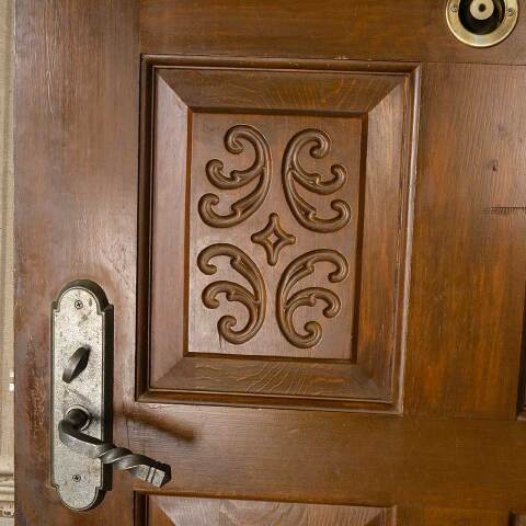 #51308 36x79 Salvaged Vintage Wood Entry Door image 5