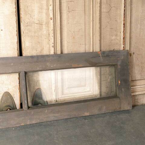 #51640 40x12 Antique 2 Lite Wood Transom Window image 6