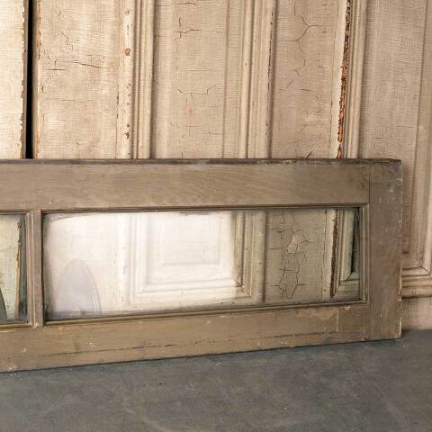 #51643 47x12 Antique 2 Lite Wood Transom Window image 3