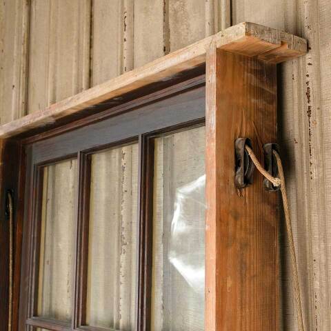 #51702 34x65 Antique Double Hung Wood Window image 4