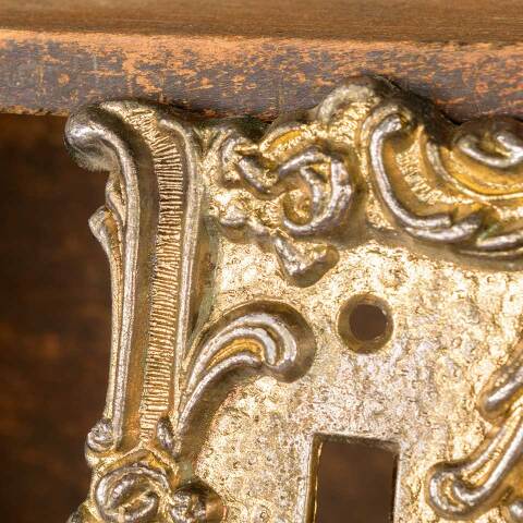 #51711 Vintage Ornate Brass Light Switch Cover Plate image 3