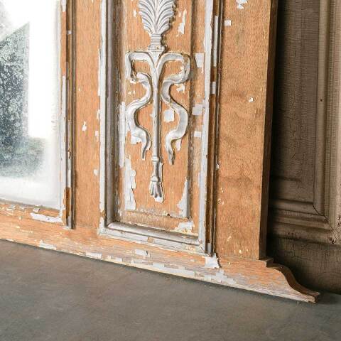 #51734 Salvaged Antique Wood Over Mantel Mirror image 8