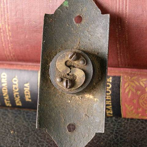 #51761 Antique Ornate Cast Bronze Doorbell image 6