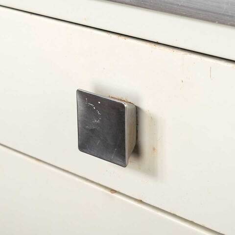 #51859 Vintage SIMMONS Furniture Metal Cabinet image 7