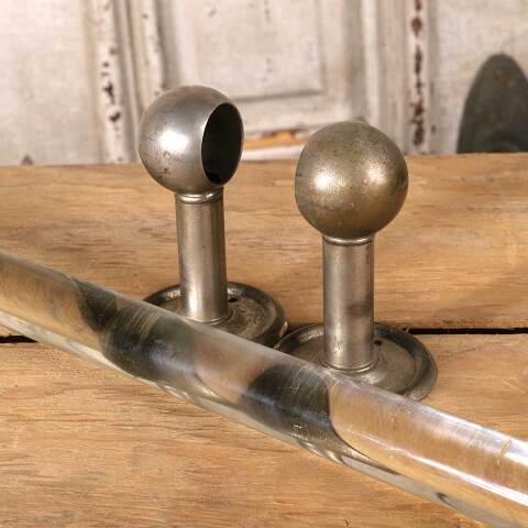 #51863 19" Antique Bathroom Glass Towel Bar image 7