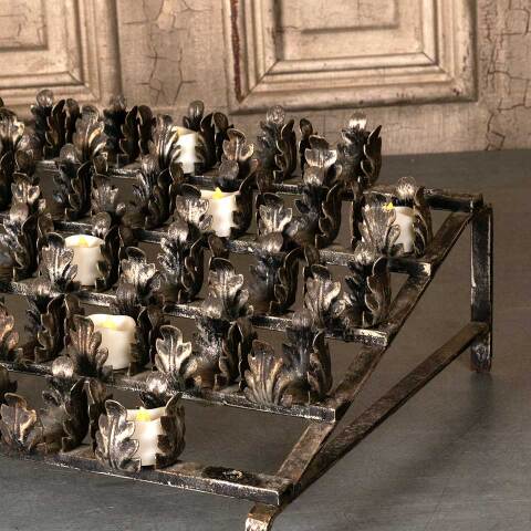 #51865 Vintage Metal Votive 100 Candle Holder Stand image 5