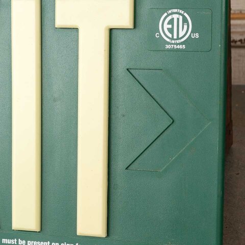 #51914 16x9 Salvaged Plastic Under Mount EXIT Sign image 5