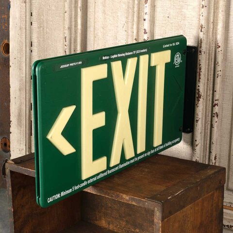 #51915 16x9 Salvaged Plastic Wall Mount EXIT Sign image 2