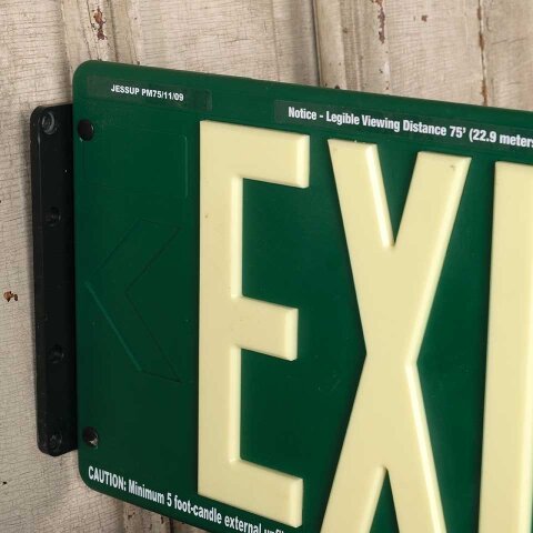 #51915 16x9 Salvaged Plastic Wall Mount EXIT Sign image 4