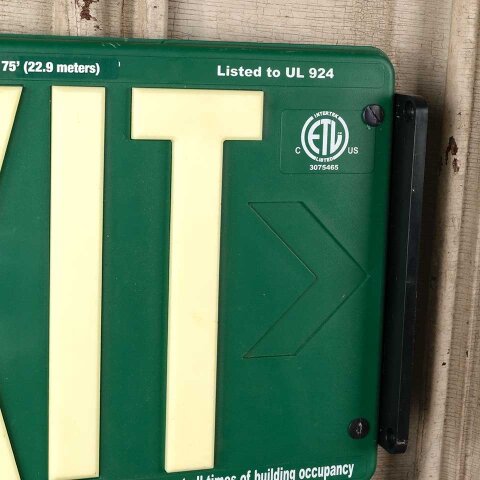 #51915 16x9 Salvaged Plastic Wall Mount EXIT Sign image 6