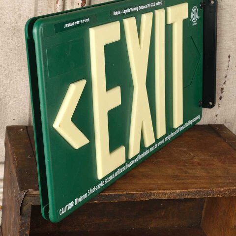 #51915 16x9 Salvaged Plastic Wall Mount EXIT Sign image 8