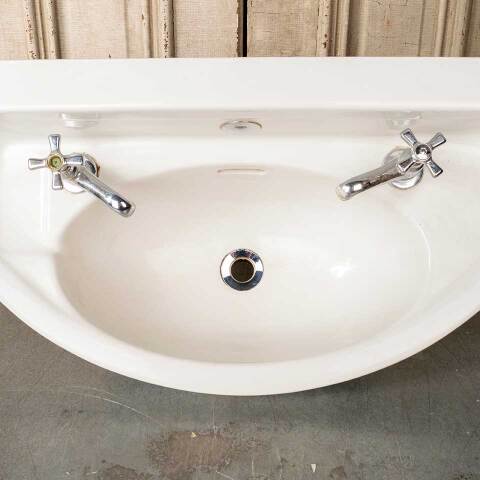 #51977 Antique Porcelain Wall Mount Bathroom Sink image 5